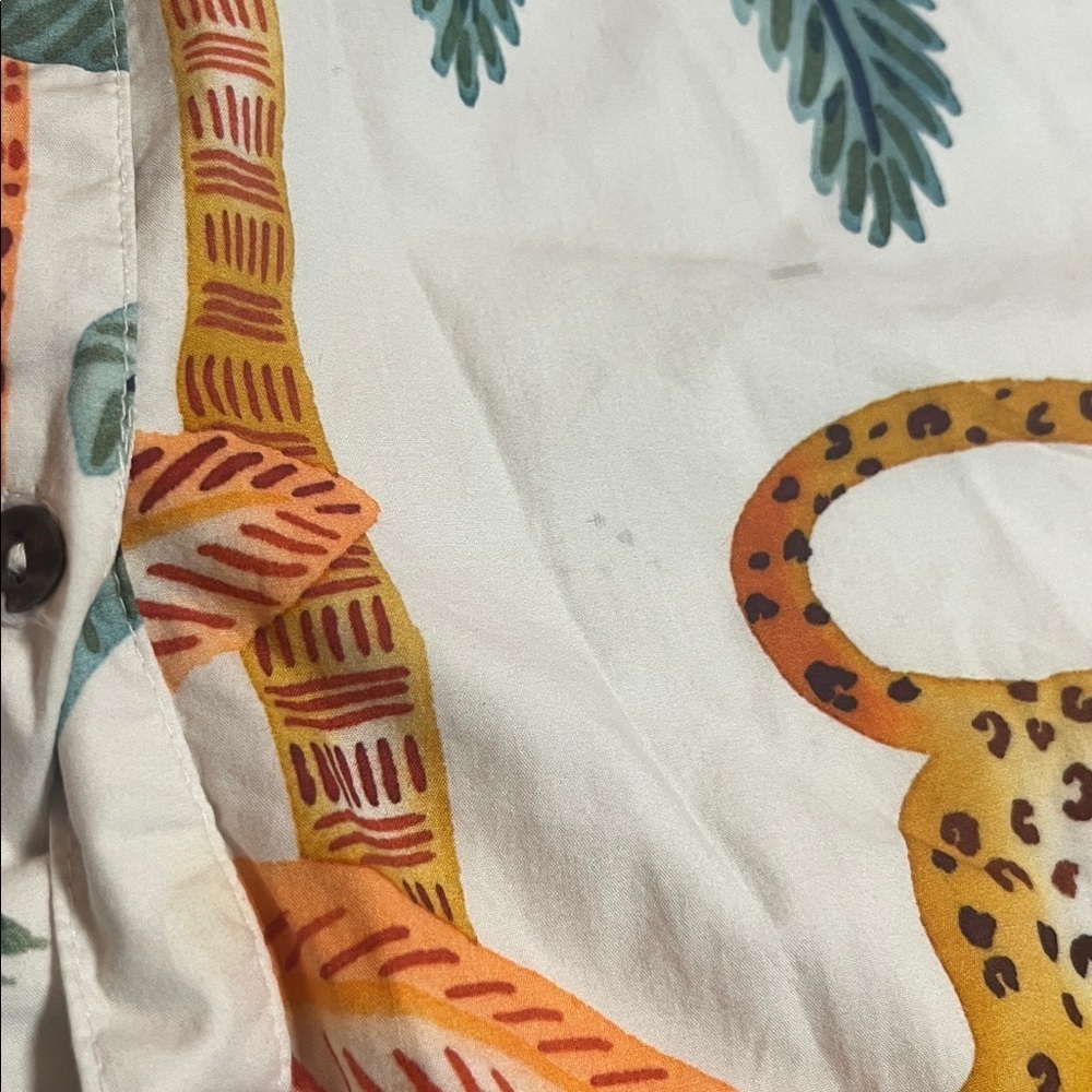 Anthropologie Maeve The Lillian Tropical Tiger Button Down Midi Dress, size M - Picture 14 of 14